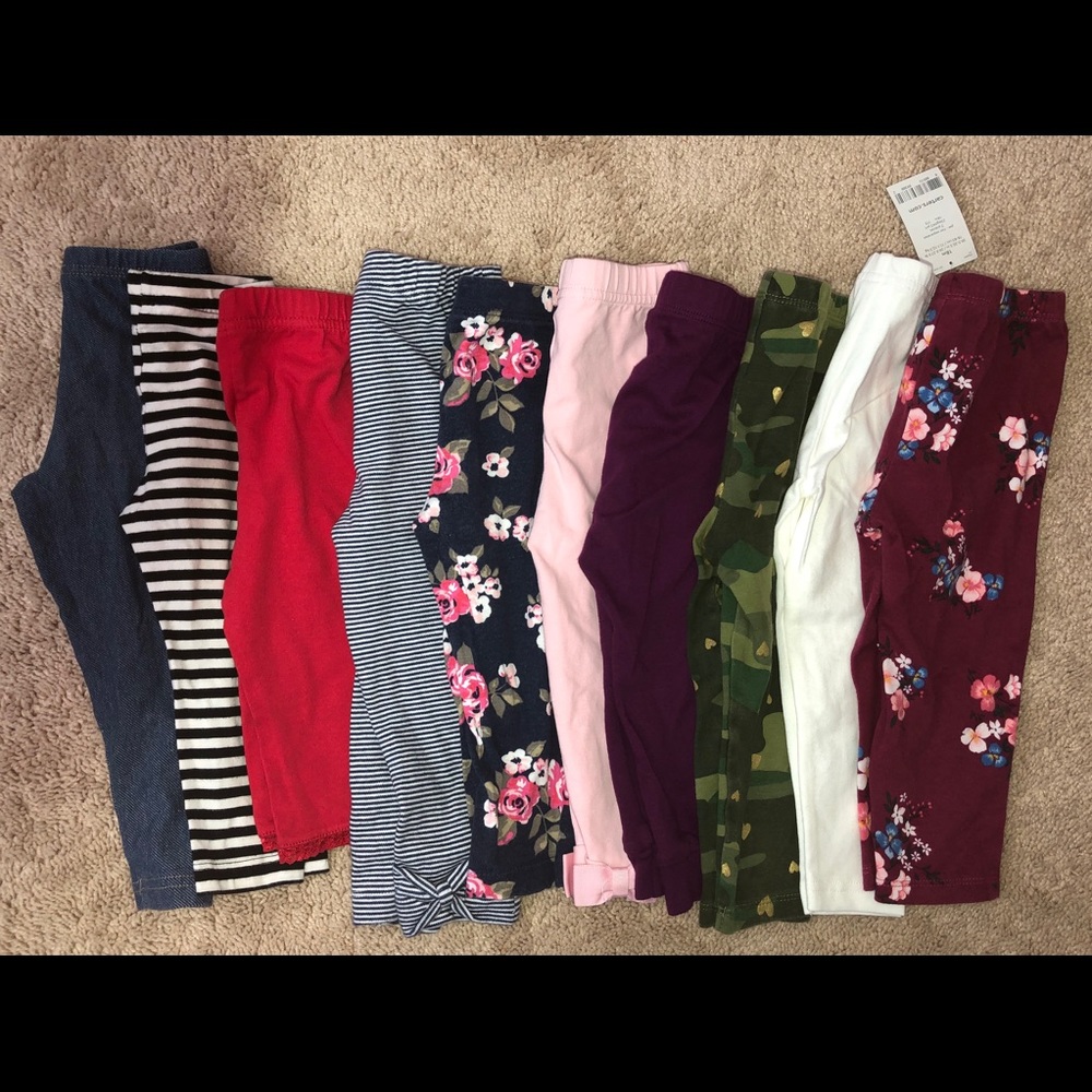Bundle: 10 Baby Girl Size 18m Leggings